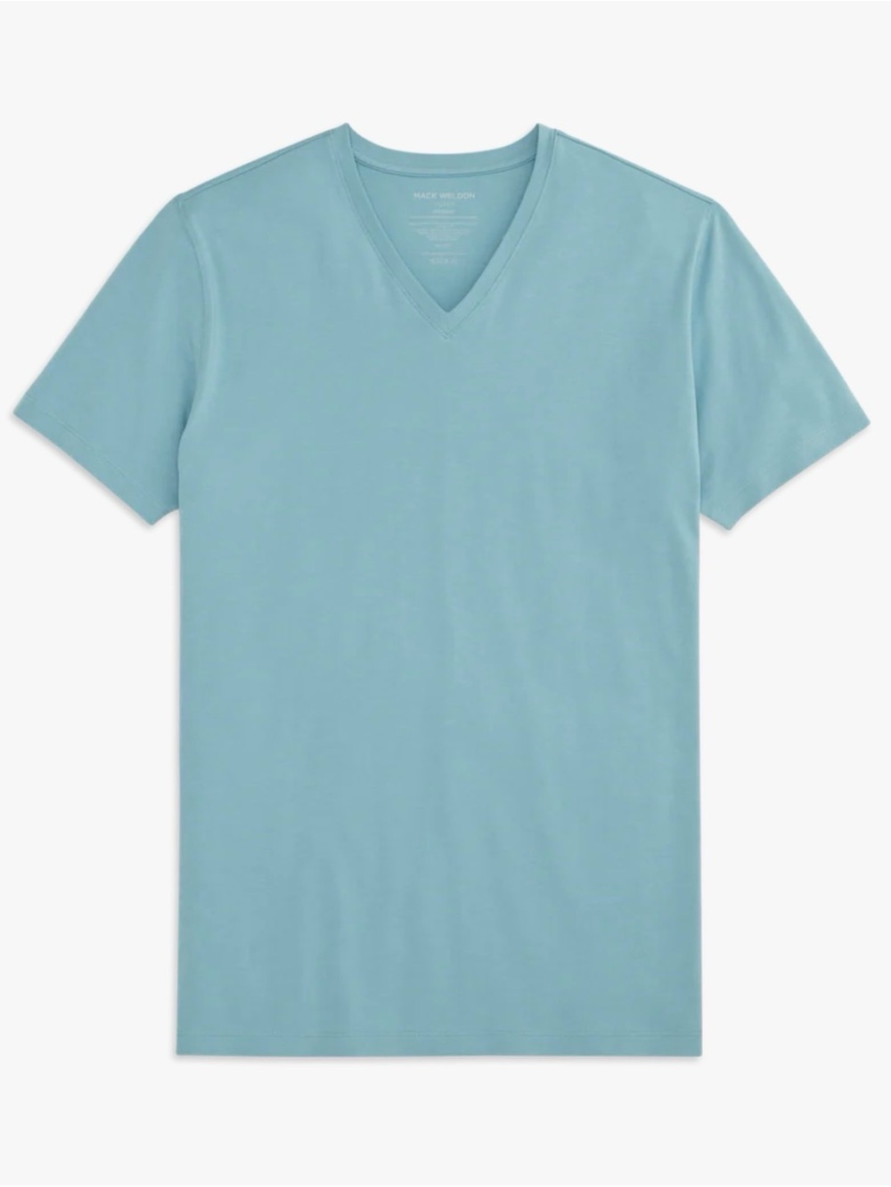 Men's Mack Weldon Light Blue “Porcelain” V-Neck Short Sleeve Tee